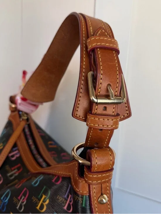 Dooney & Bourke Hobo Multi Colored Rainbow Shoulder Bag - Picture 4 of 12